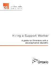 Hiring a Support worker